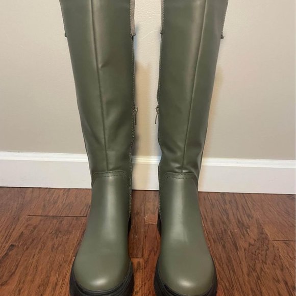 Emmshu by Coolway Riding Combat Boot, Olive (Womens size 7.5) - Picture 6 of 7